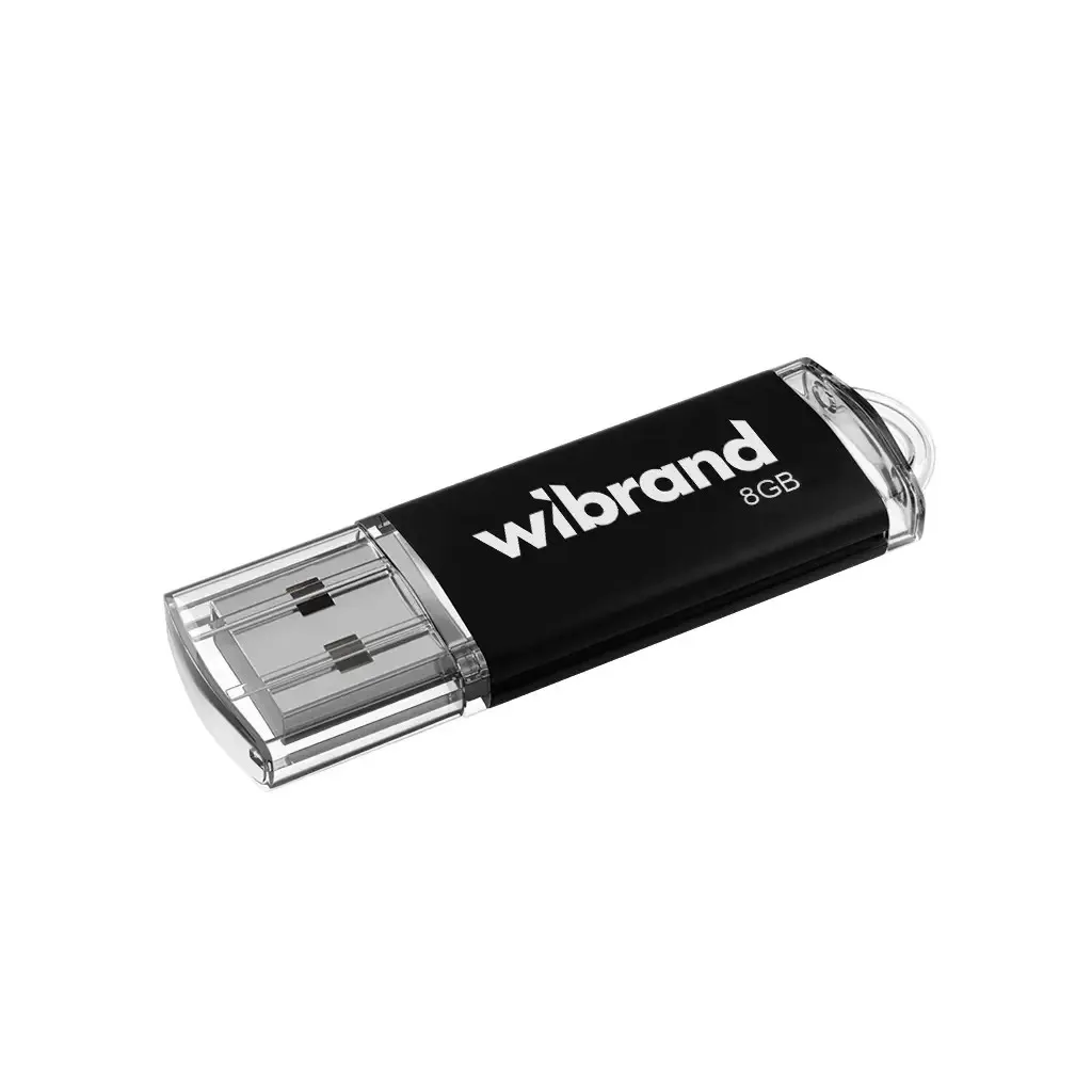 Флеш память USB Wibrand USB 2.0 Cougar 8Gb Black (WI2.0/CU8P1B)