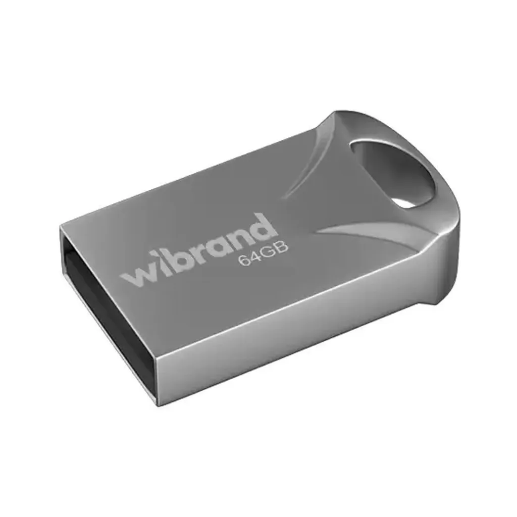 Флеш память USB Wibrand USB 2.0 Hawk 64Gb Silver (WI2.0/HA64M1S)