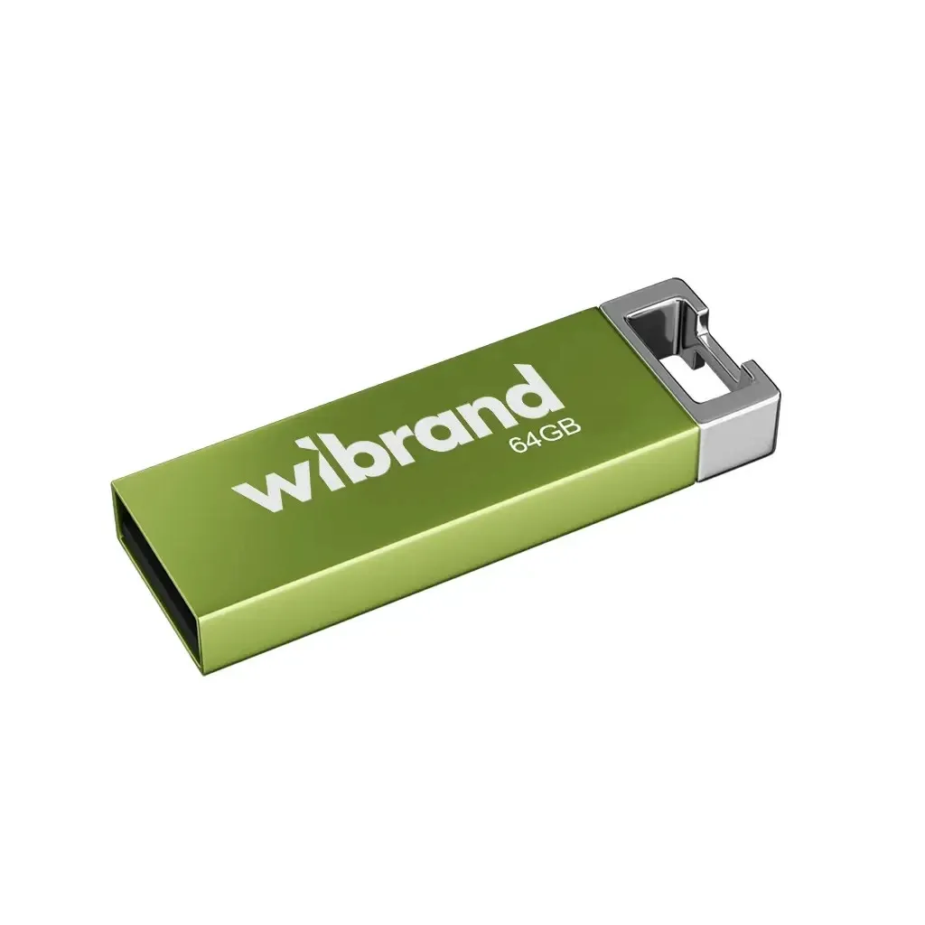 Флеш пам'ять USB Wibrand USB 2.0 Chameleon 64Gb Light green (WI2.0/CH64U6LG)