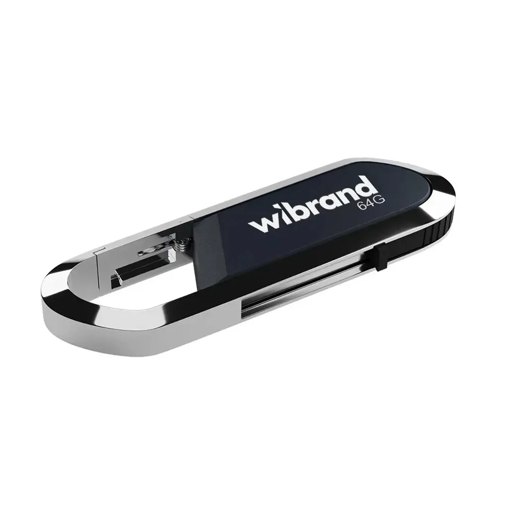 Флеш память USB Wibrand USB 2.0 Aligator 64Gb Grey (WI2.0/AL64U7G)