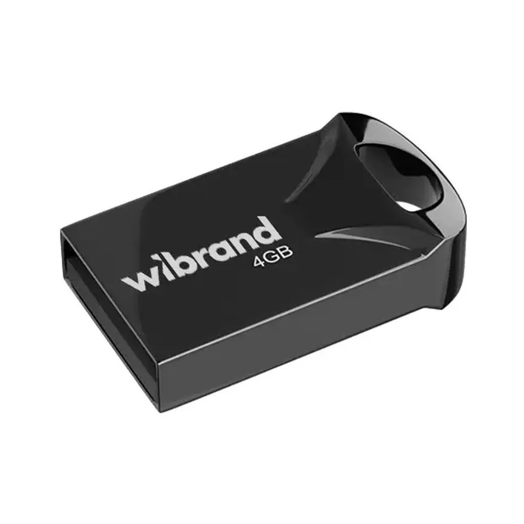 Флеш память USB Wibrand USB 2.0 Hawk 4Gb Black (WI2.0/HA4M1B)