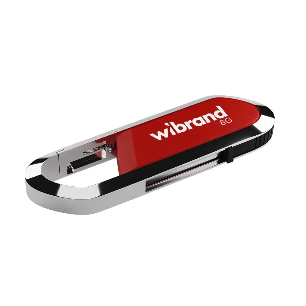 Флеш пам'ять USB Wibrand USB 2.0 Aligator 8Gb Dark Red (WI2.0/AL8U7DR)