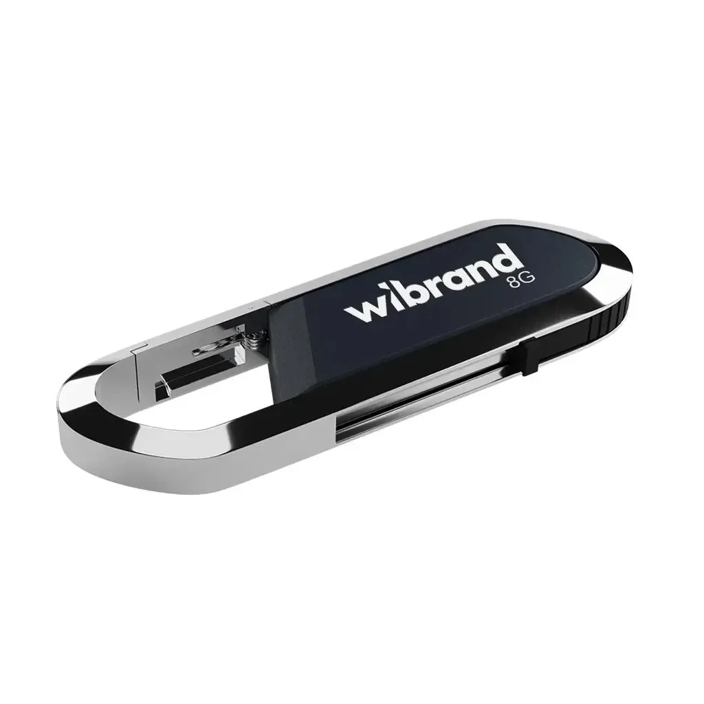 Флеш память USB Wibrand USB 2.0 Aligator 8Gb Grey (WI2.0/AL8U7G)