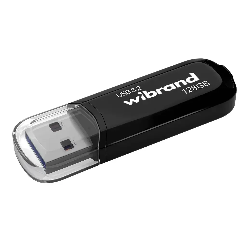 Флеш память USB Wibrand USB 3.2 Gen1 Marten 128GB Black (WI3.2/MA128P10B)