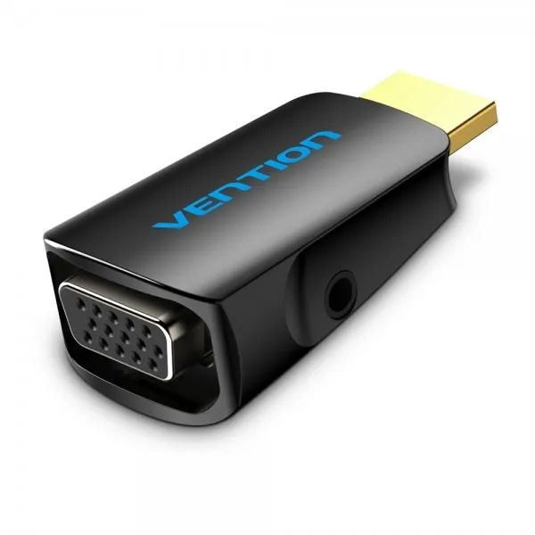 Адаптер і перехідник VENTION HDMI - VGA+Audio v1.4 Black (AIDB0)