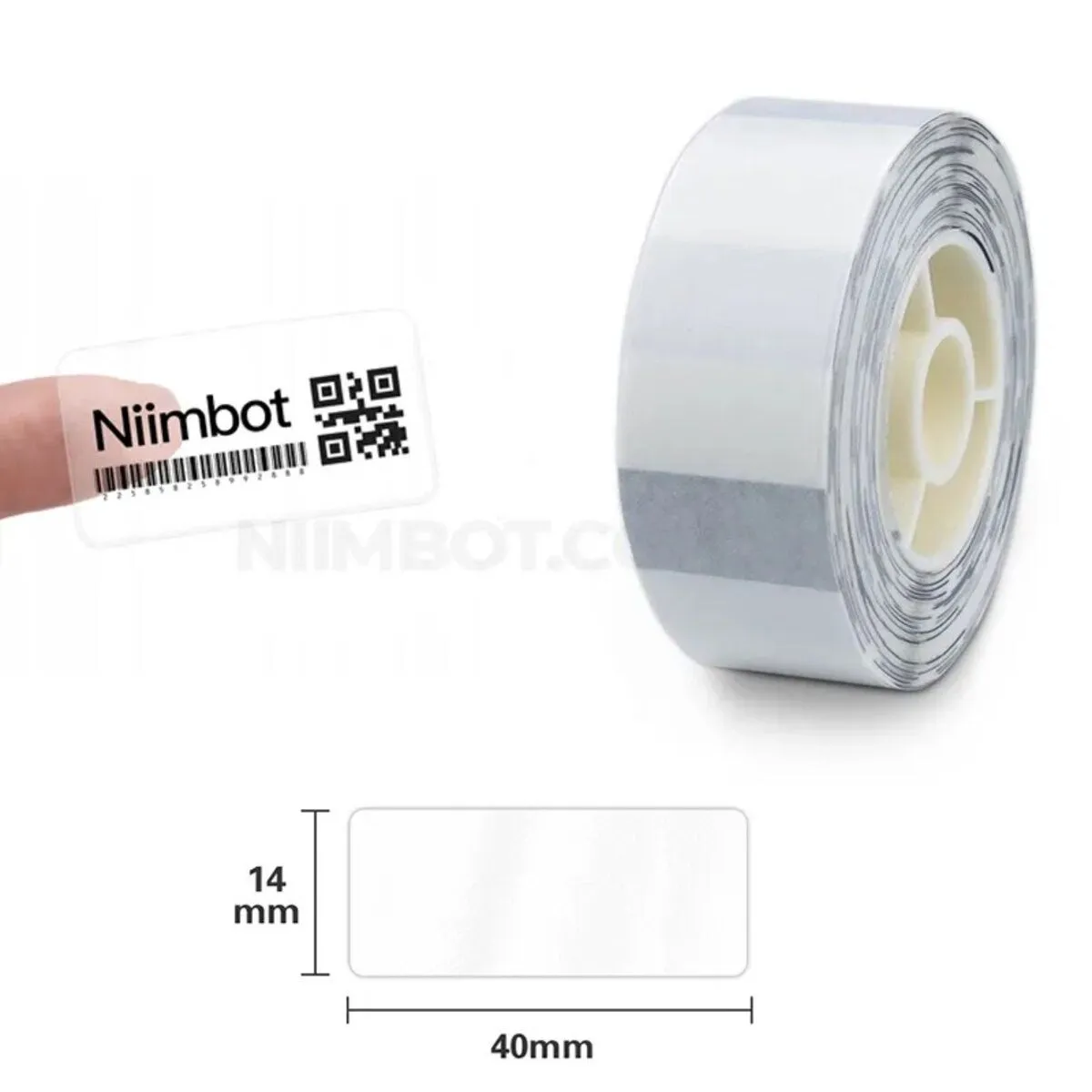 Этикет-ленты NIIMBOT TT14*40-160 Transparent For D11/D110/D101/H1S (A2G88588302)