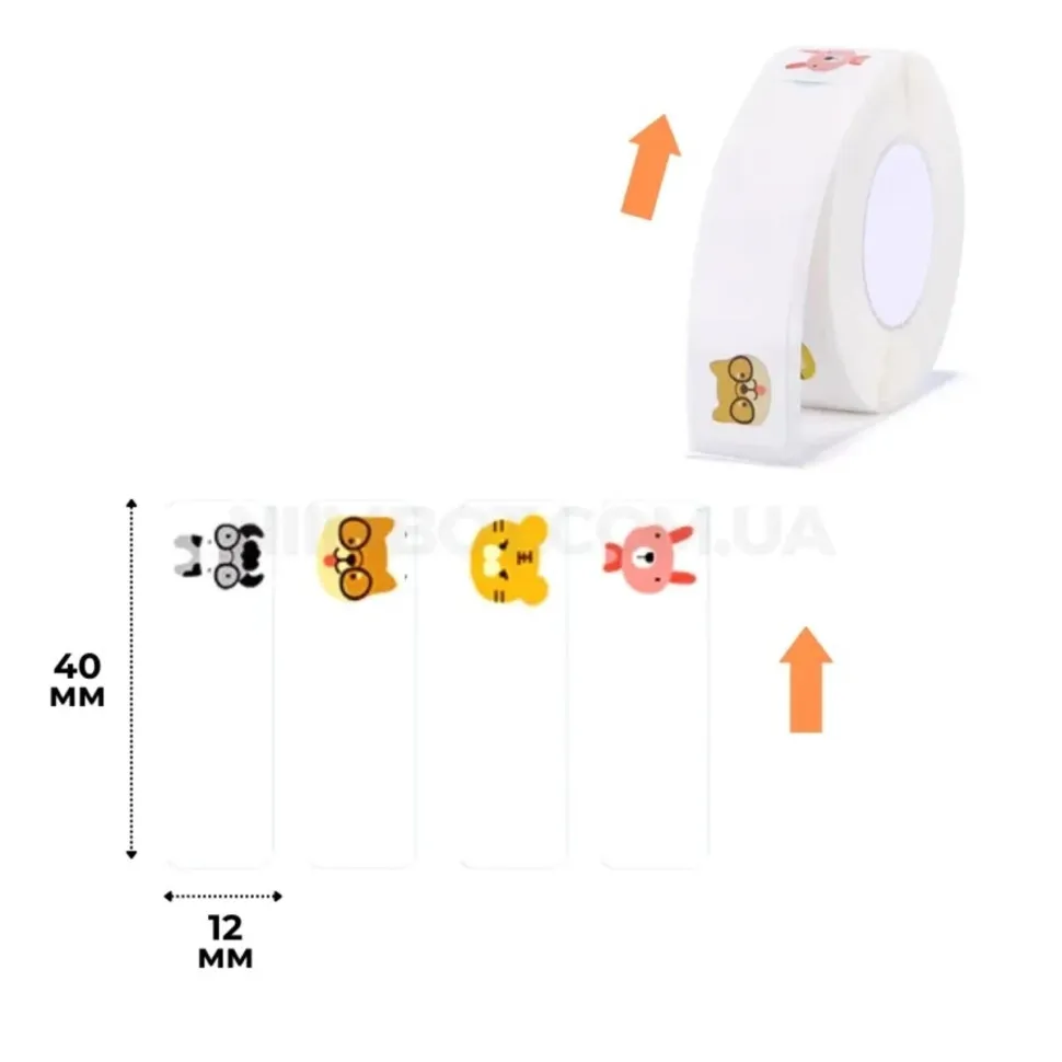 Этикет-ленты NIIMBOT T12*40-160 ZOO Color For D11/D110/D101/H1S (A2A68301001)