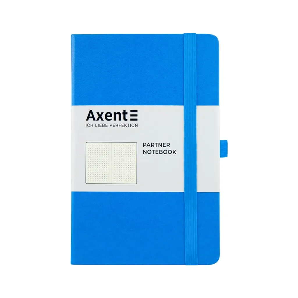 Записна книга Axent Partner, 125x195 мм, 96 аркушів, крапка, блакитна (8306-07-A)