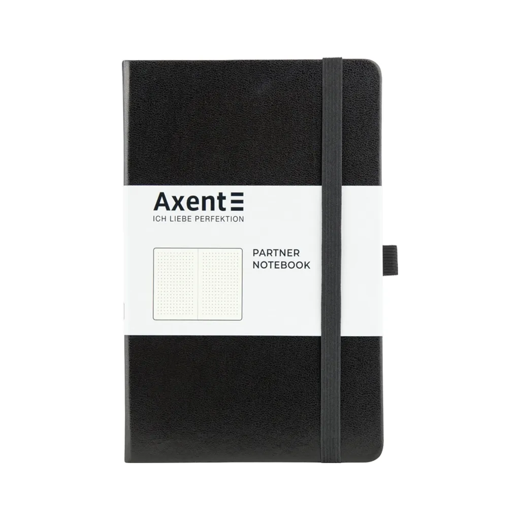 Записная книжка Axent Partner, 125x195 мм, 96 листов, точка, черная (8306-01-A)