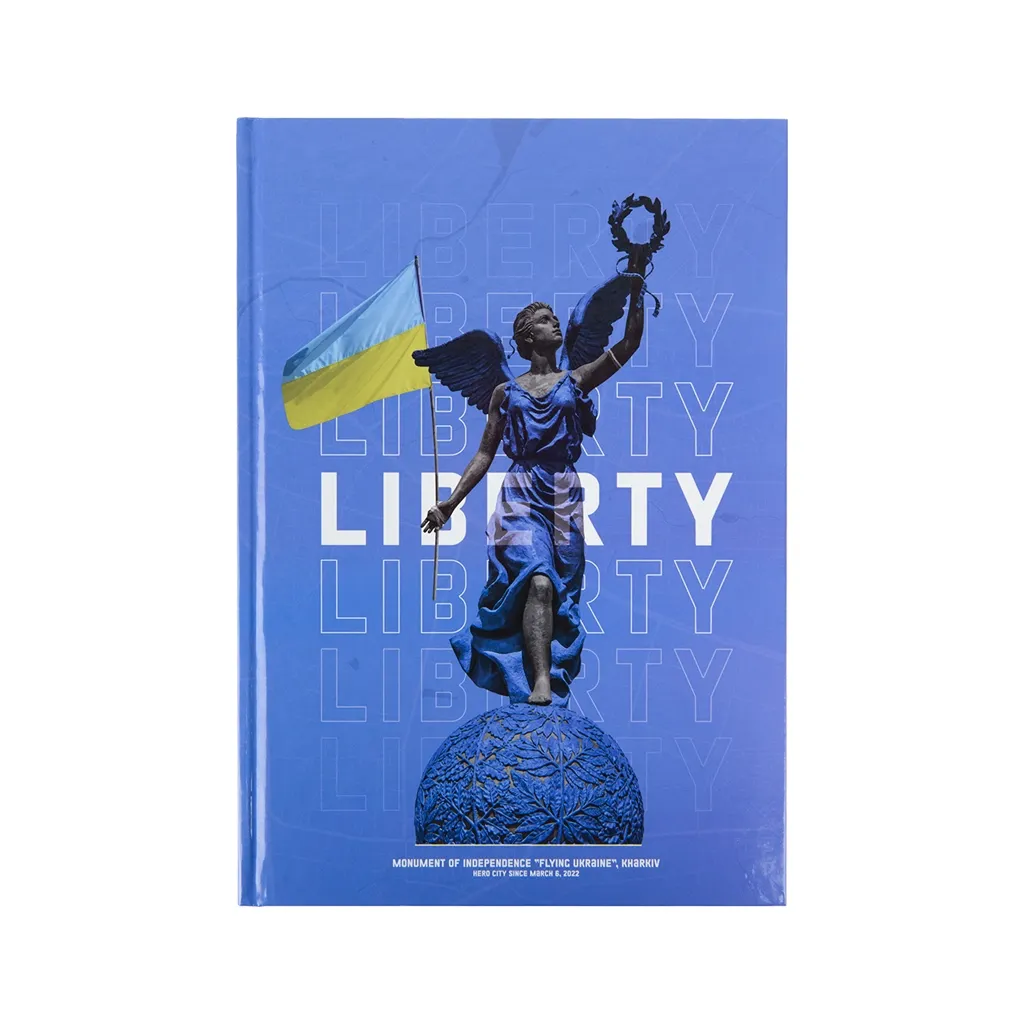 Записна книга Axent Liberty А4, 96 аркушів, клітинка, синя (8422-551-A)