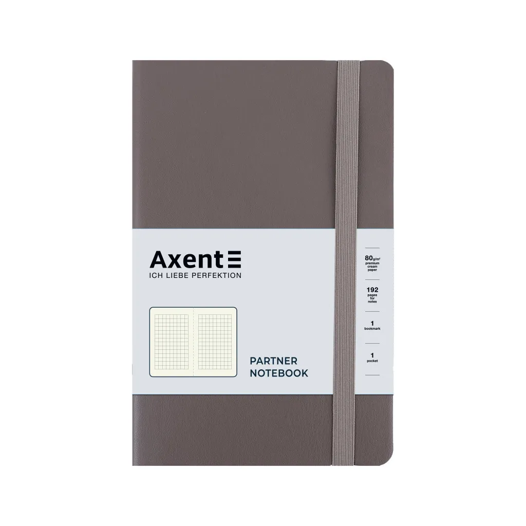 Записна книга Axent Partner Soft Earth Colors 125x195 мм 96 аркушів Коричнева (8620-01-A)