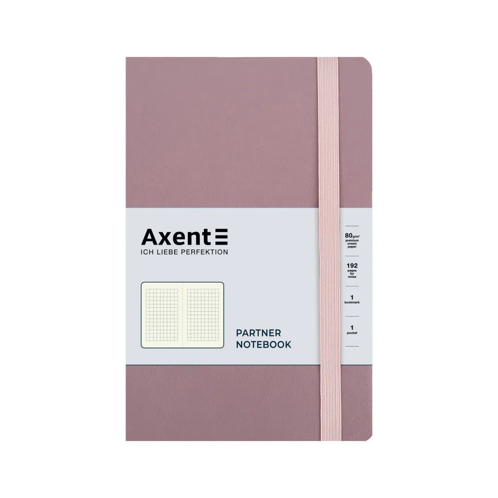 Записна книга Axent Partner Soft Earth Colors 125x195 мм 96 аркушів Рожева (8620-03-A)