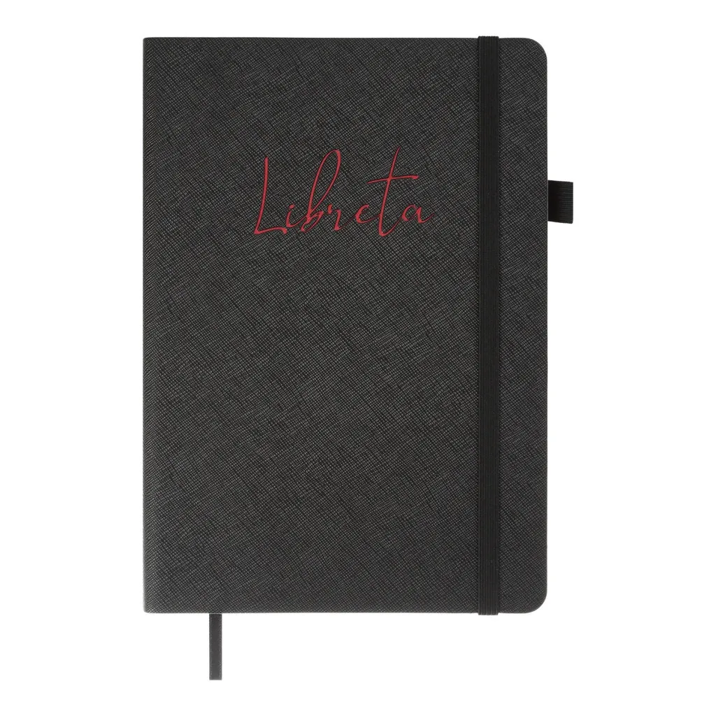 Записна книга Buromax Libreta А5 96 аркушів, без лініювання чорний (BM.295017-01)