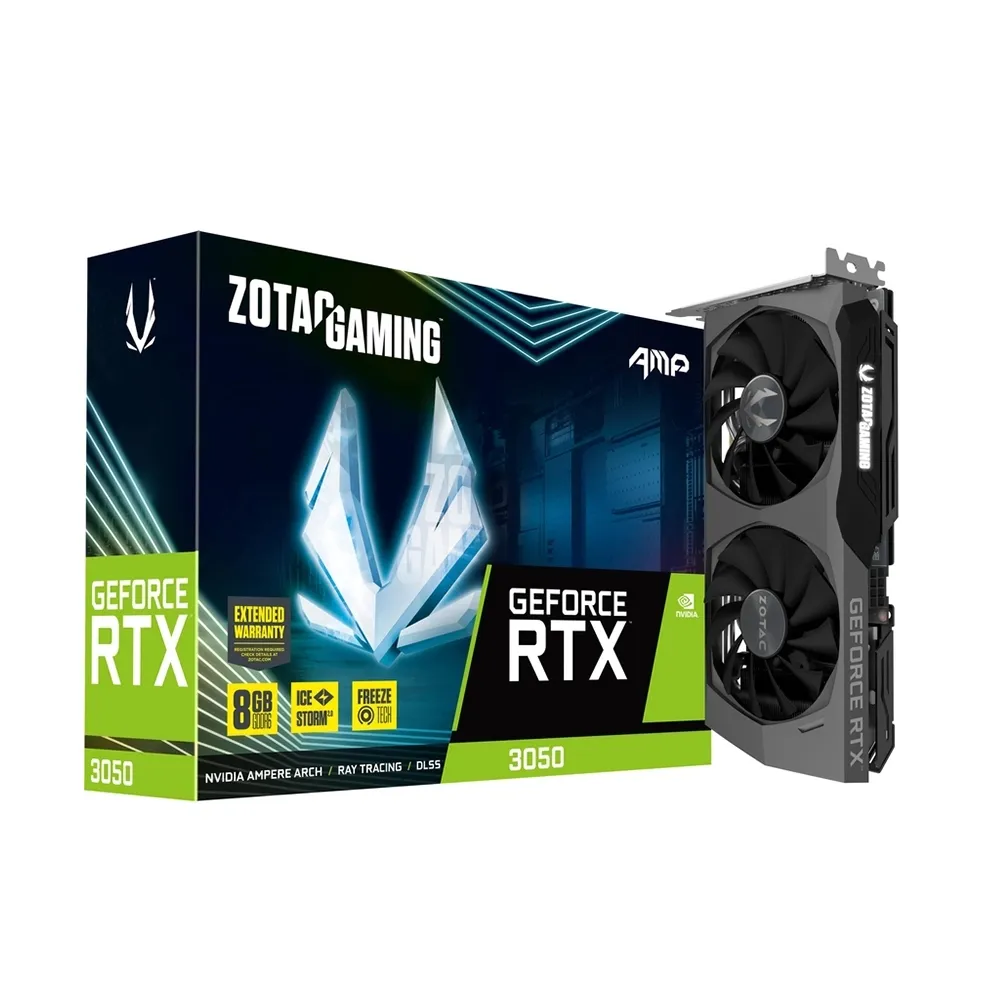 Відеокарта Zotac GAMING GeForce RTX 3050 AMP (ZT-A30500F-10M)