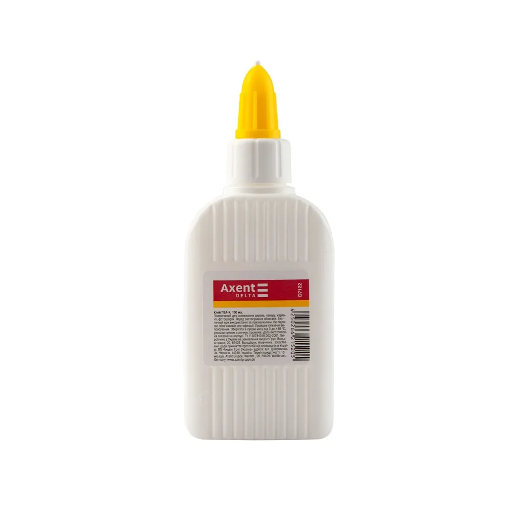  Delta by Axent White glue, PVA, 100 мл, cap dispenser (D7122)