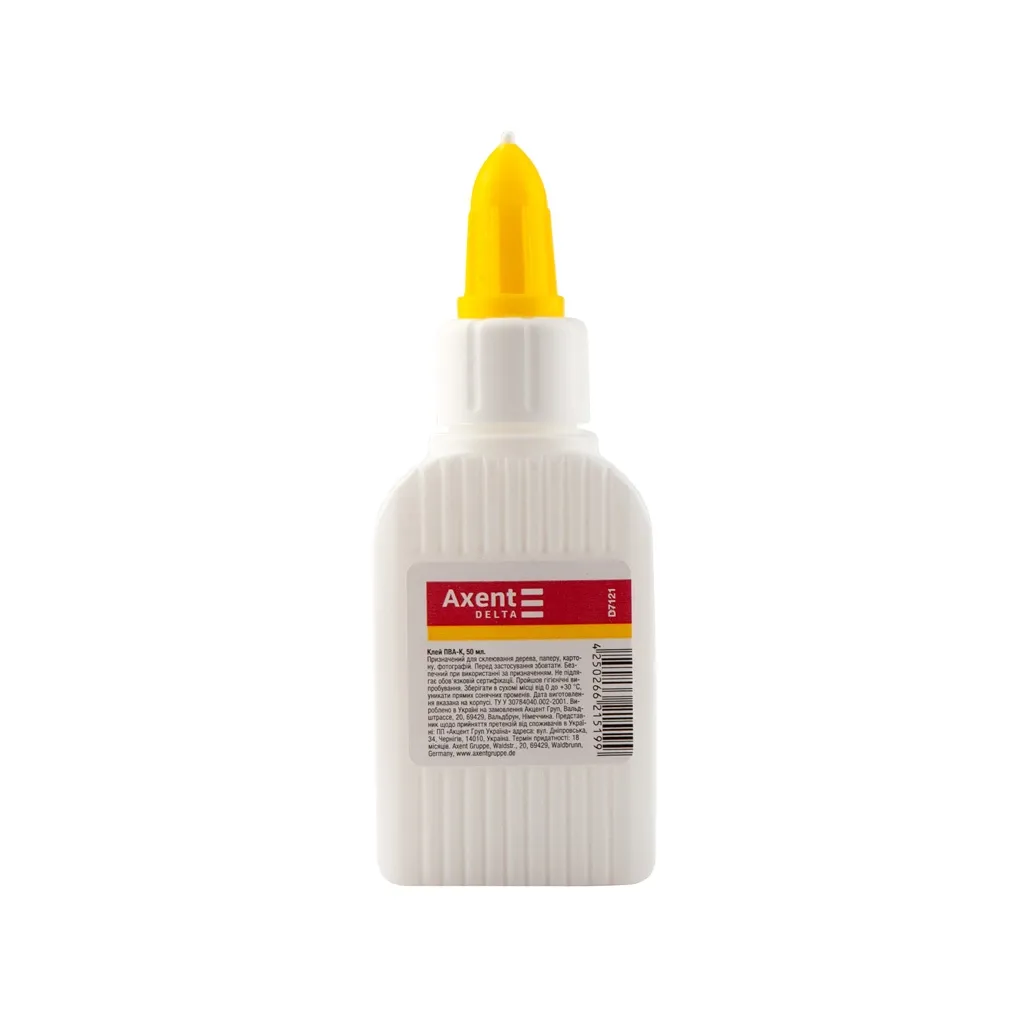  Delta by Axent White glue, PVA, 50 мл, cap dispenser (D7121)