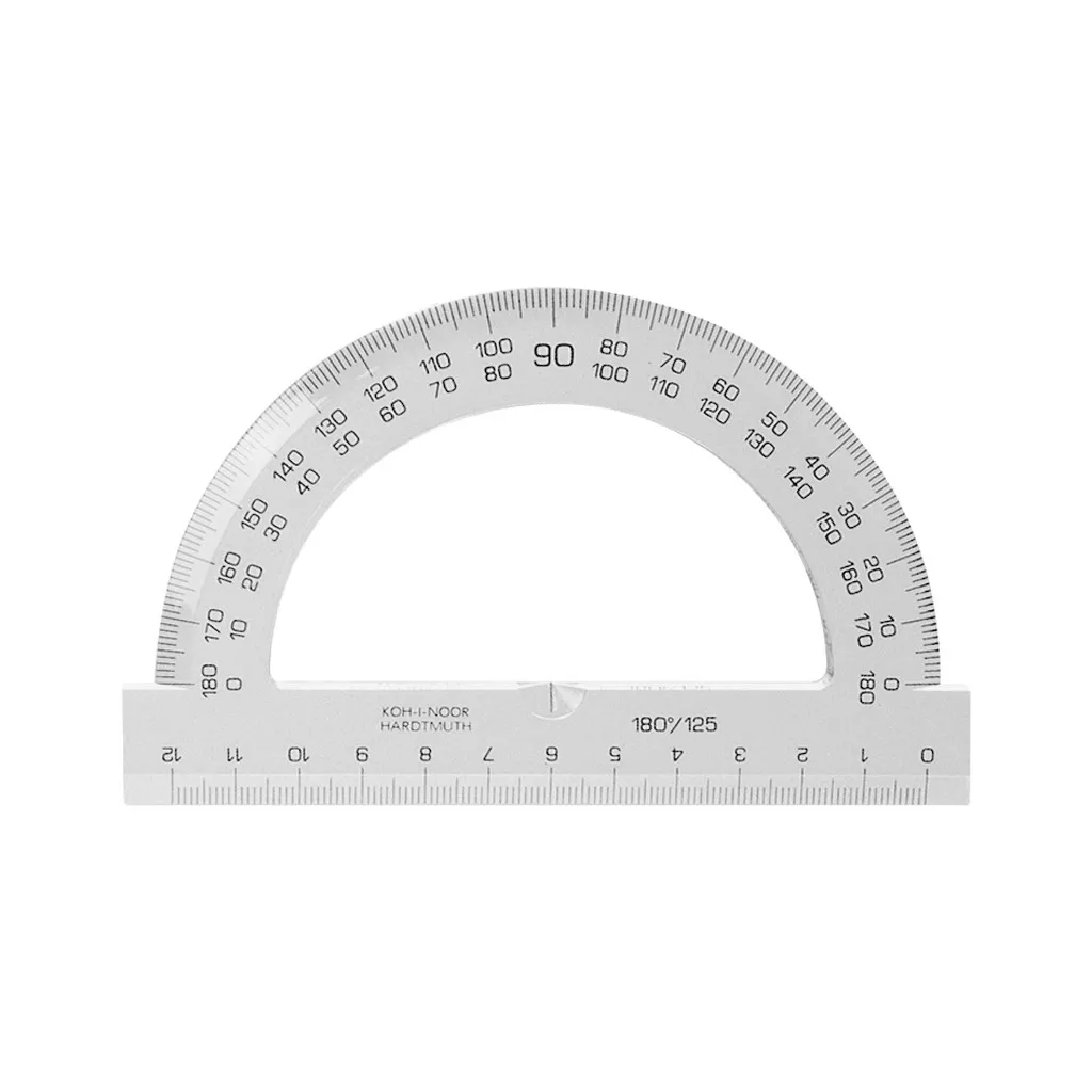 Линейка Koh-i-Noor Транспортир 180/125, бесцветный (746238)