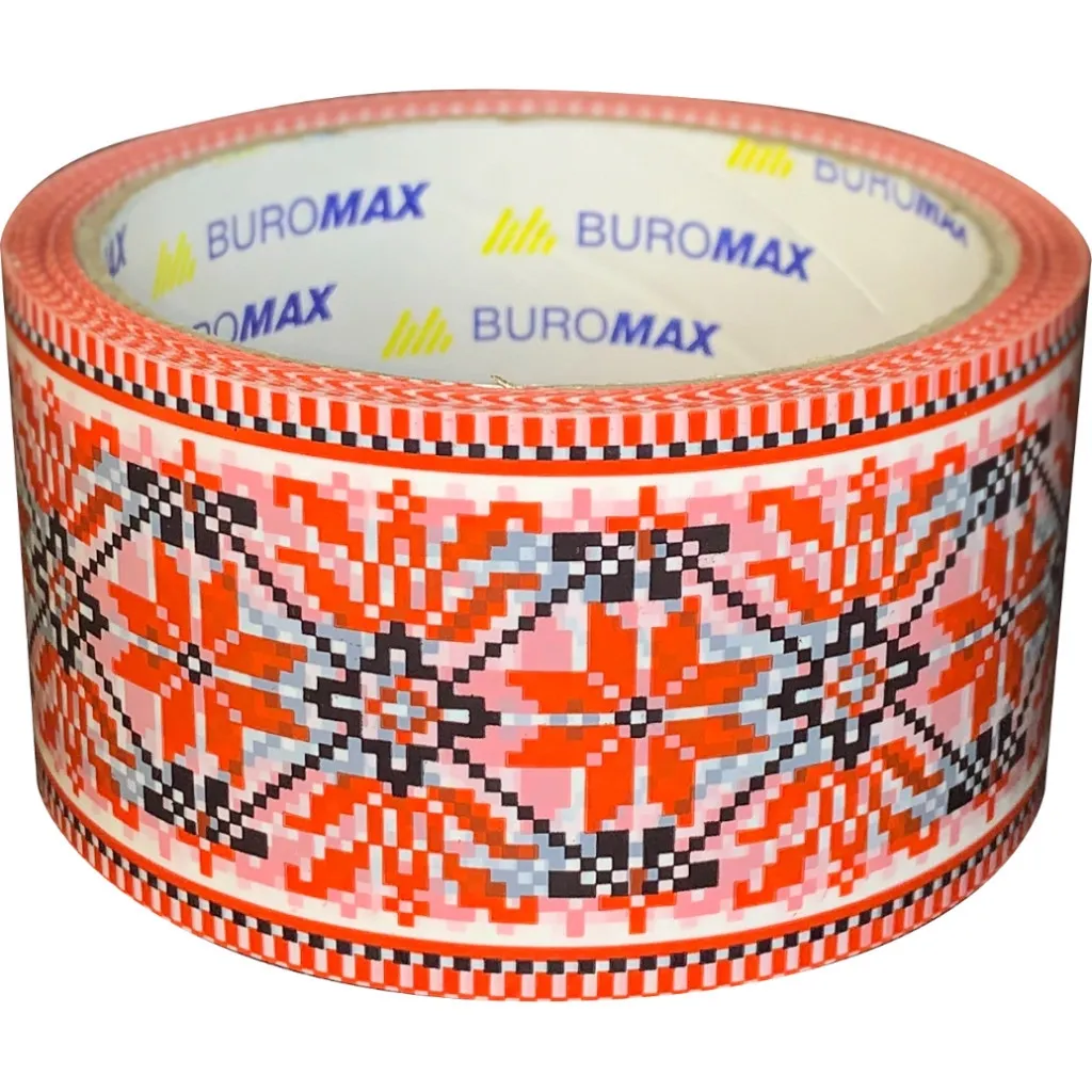  Buromax Вышиванка 48 мм х 35 м Красная (BM.7007-69)