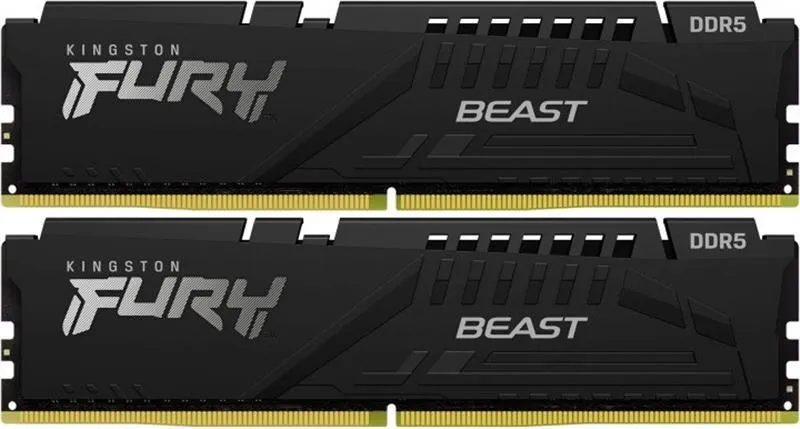 Оперативная память Kingston FURY 32 GB (2x16GB) DDR5 6400 MHz Beast Black (KF564C32BBK2-32)