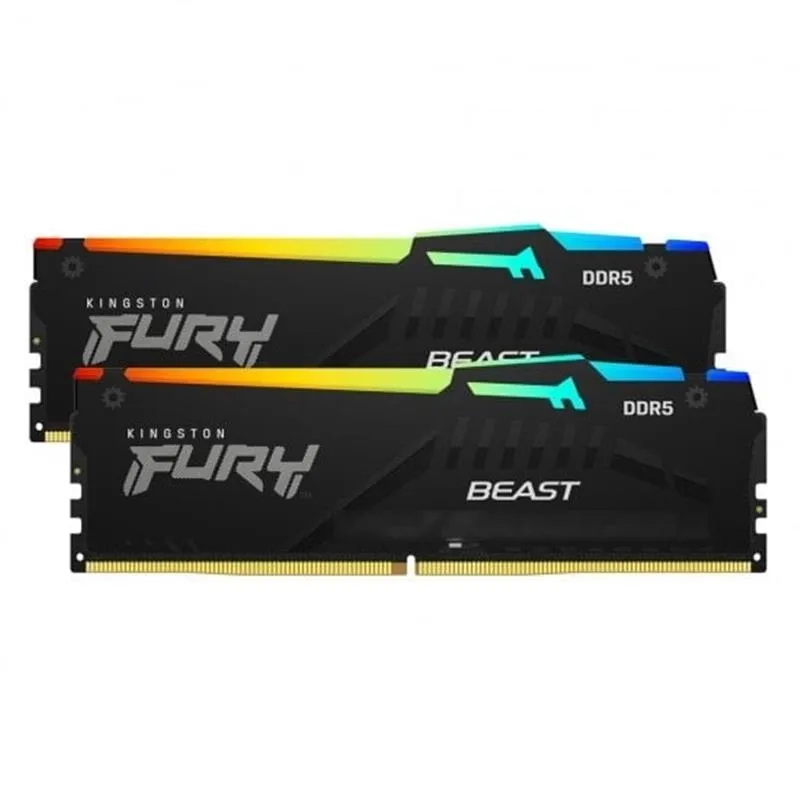 Оперативна пам'ять Kingston 64GB (2x32GB) DDR5 6000 MHz Beast RGB (KF560C30BBAK2-64)