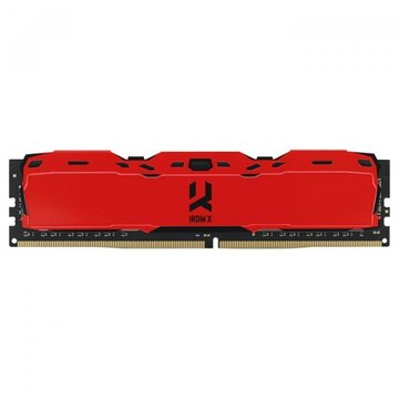 Оперативна пам'ять Goodram DDR4 8GB/3000 Iridium X Red (IR-XR3000D464L16S/8G)