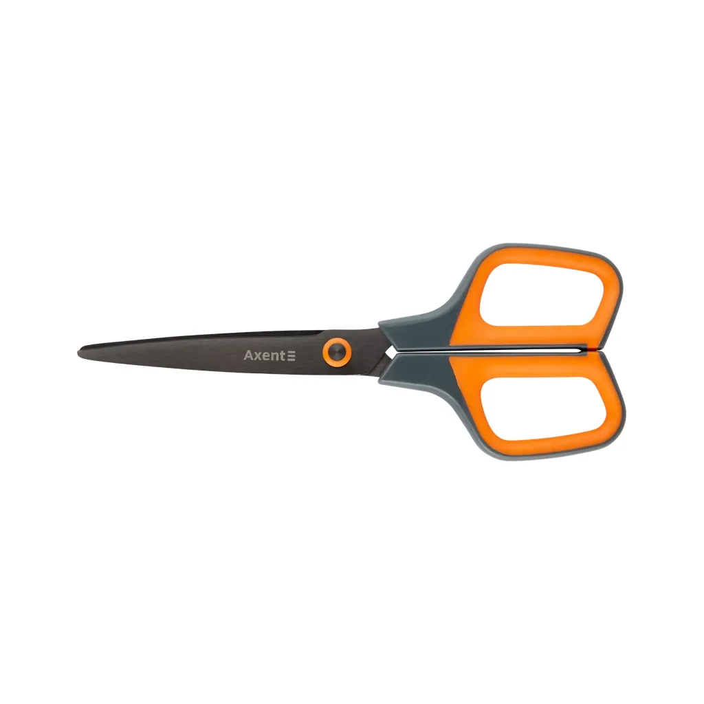 Ножиці Axent Titanium 19 см Сіро-оранжеві (6306-06-A)