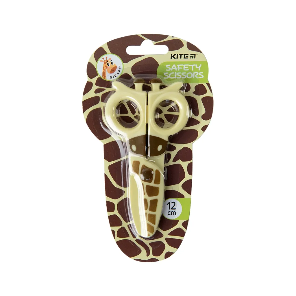 Ножницы Kite детские безопасные Giraffe, 12 см (K22-008-03)