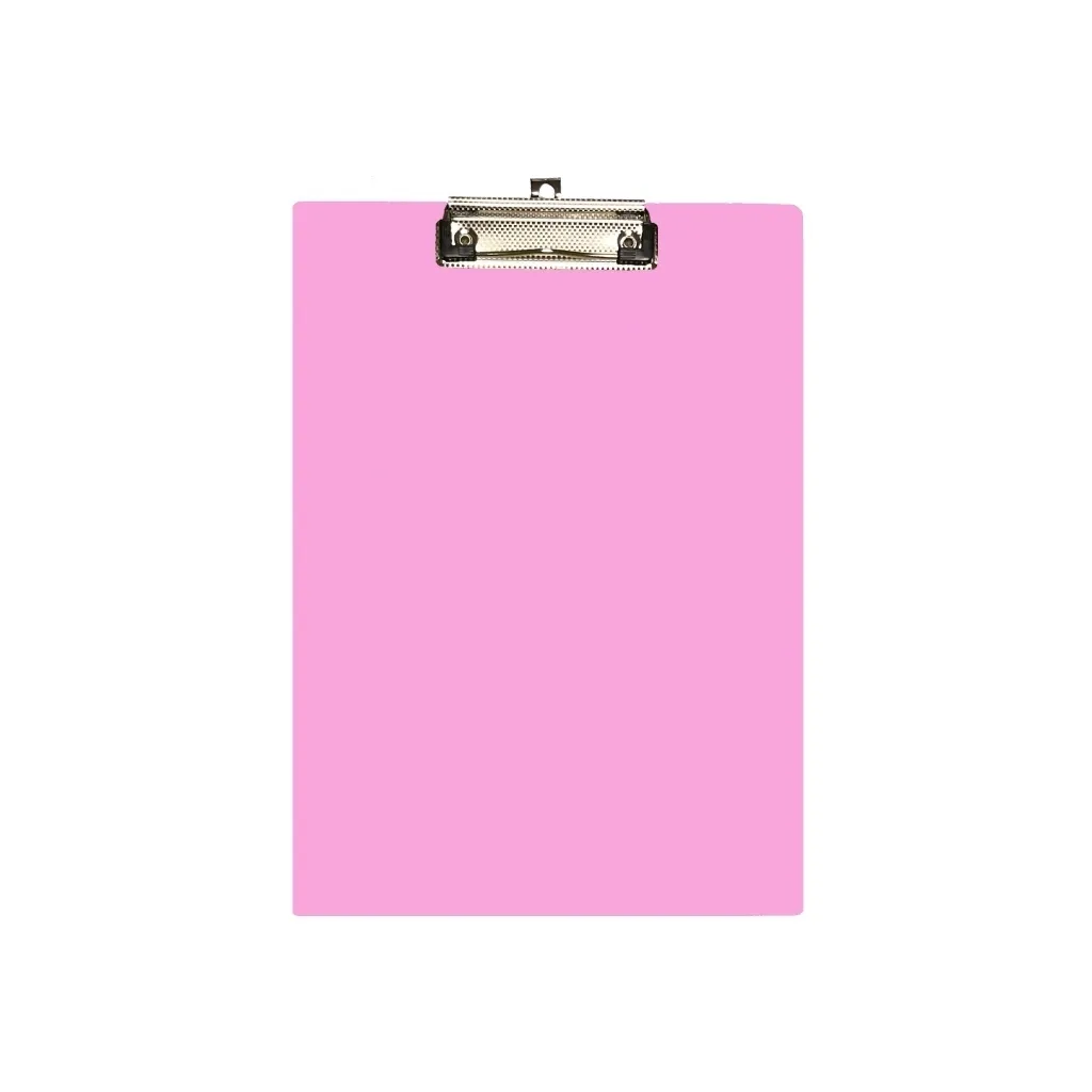  Economix A4 с прижимом и подвесом, пластик, розовый (E30156-89)