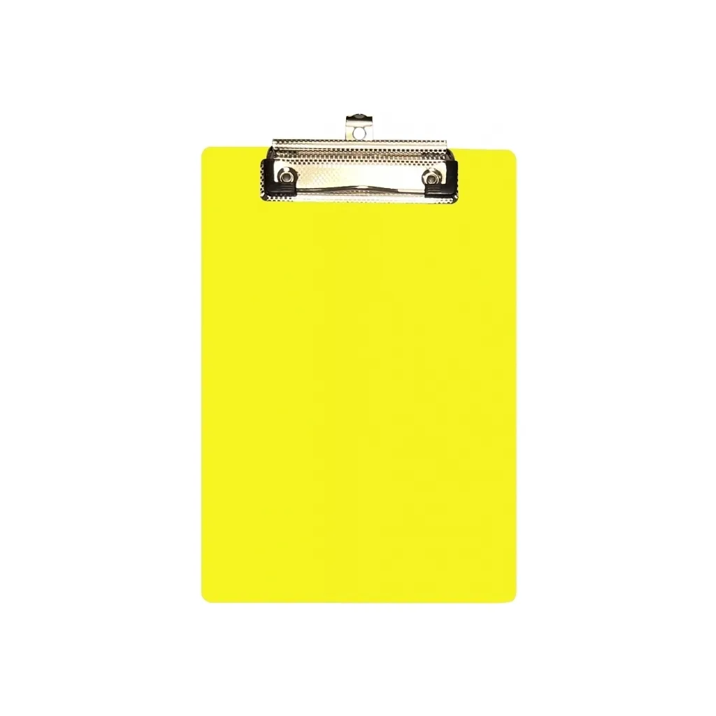 Клипборд-папка Economix A5 з притиском та підвісом, пластик, жовтий (E30157-85)