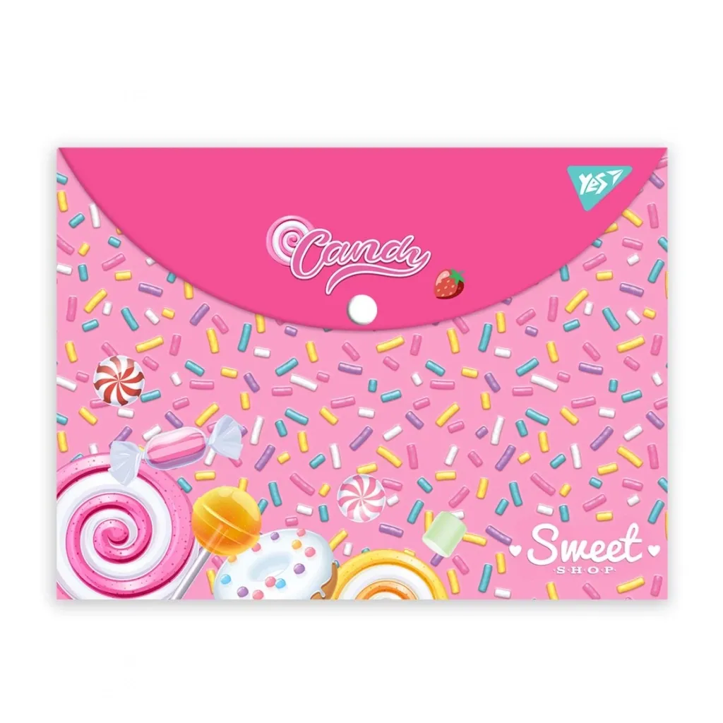 Папка - конверт Yes на кнопці А4 Sweet Cream (492015)