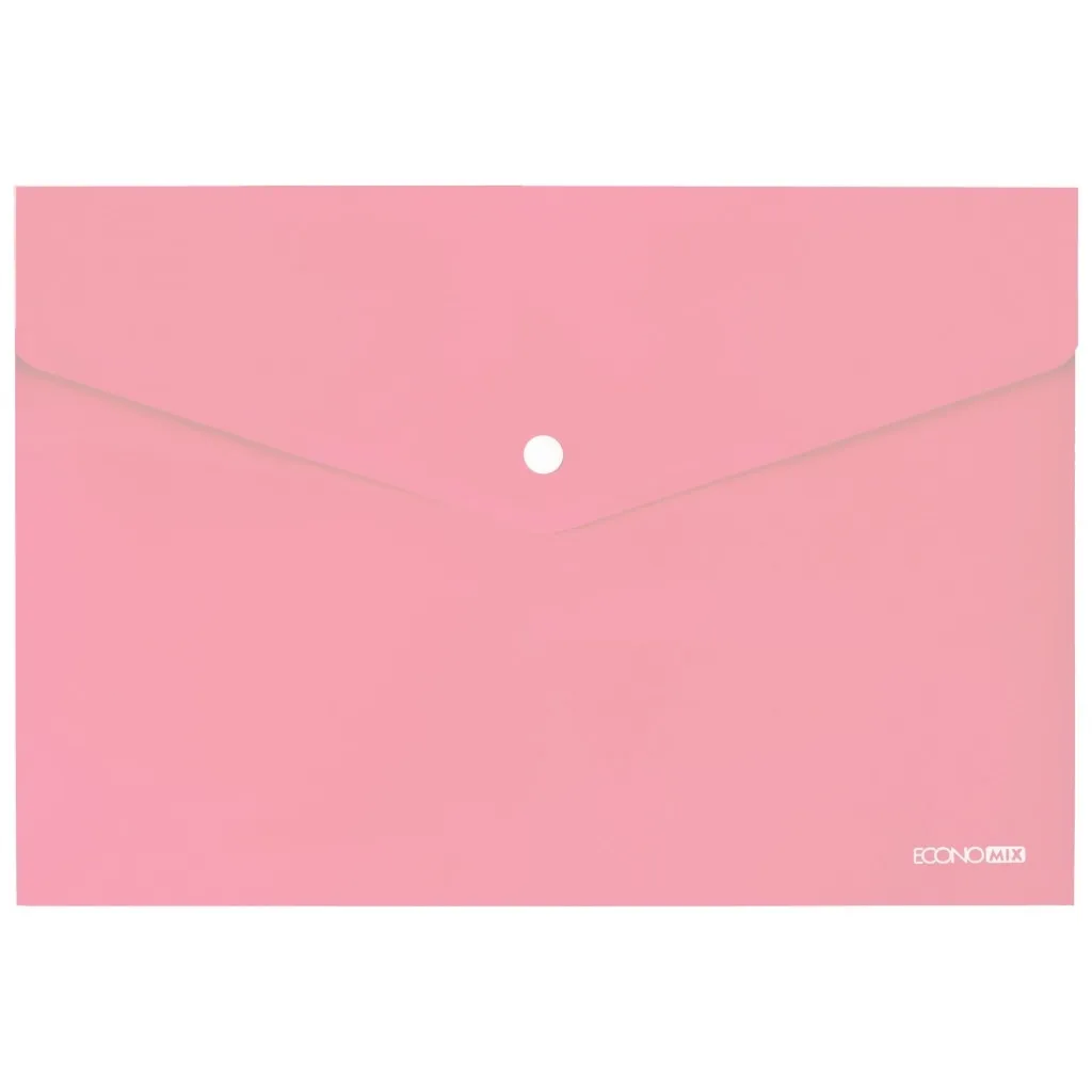  Economix А4 180 мкм, непрозрачная, пастельная розовая (E31301-89)