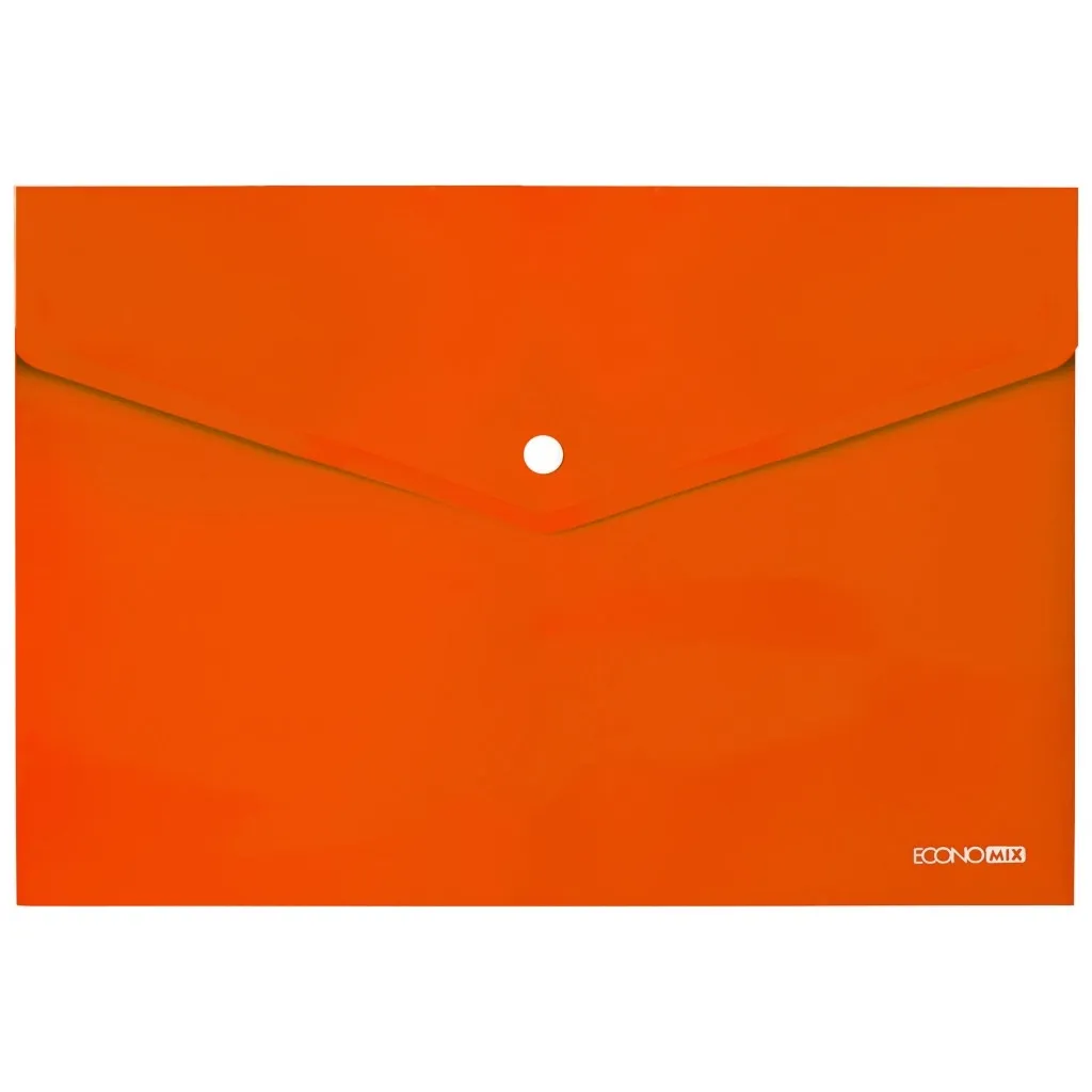 Папка - конверт Economix А4 180 мкм, непрозора помаранчева (E31301-06)