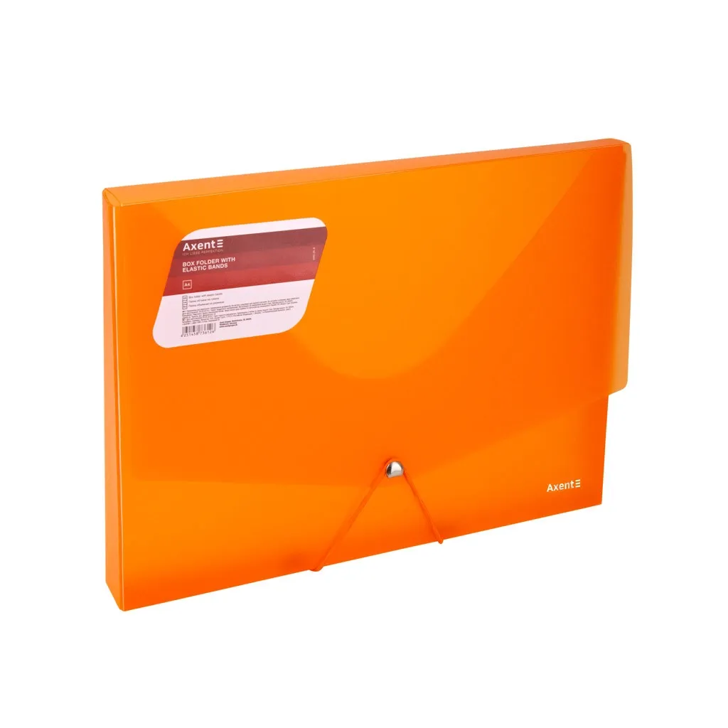  Axent A4 800 мкм Transparent orange (1502-25-A)