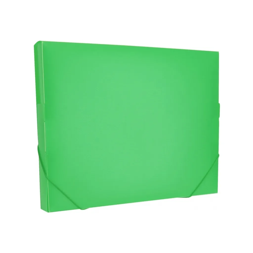 Папка на резинках Optima А4 30 мм, зелена (O35616-04)