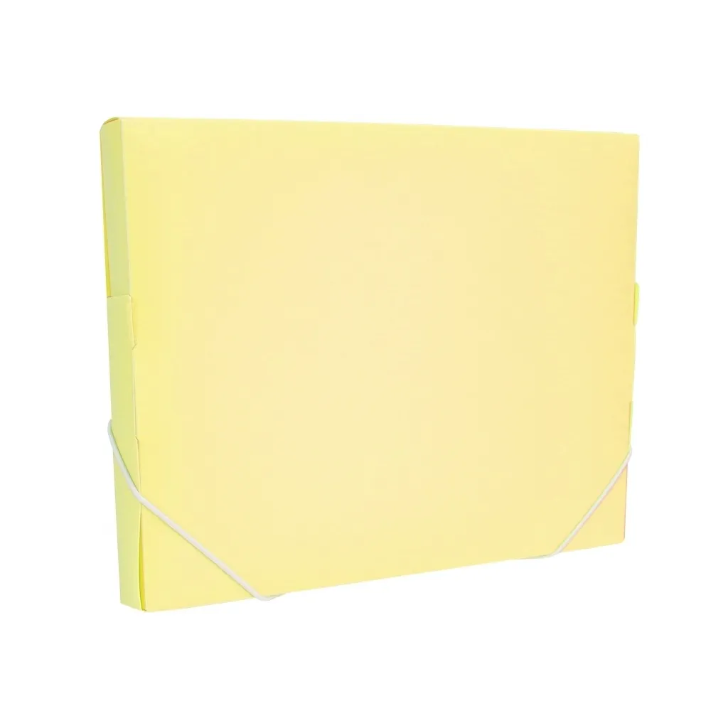  Optima А4 30 мм, пастельная желтая (O35616-85)