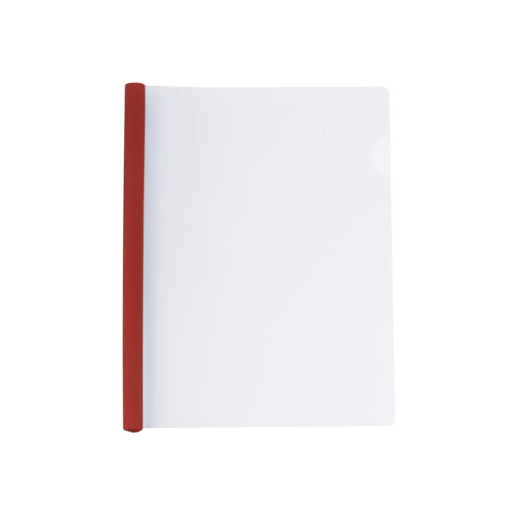 Папка-скоросшиватель Economix А4 с планкой-зажимом 15 мм (2-95 листов), красная (E31211-03)