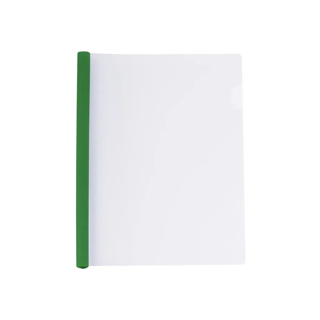 Папка-скоросшиватель Economix А4 с планкой-зажимом 6 мм (2-35 листов), зеленая (E31204-04)