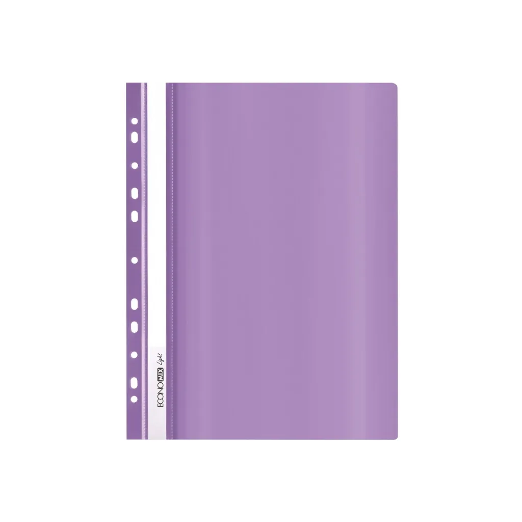 Папка-скоросшиватель Economix А4 Light с перфорацией, фиолетовая (E38504-12)