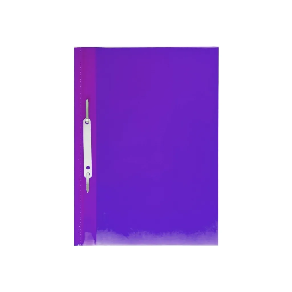 Папка-швидкозшивач Economix А4 Simple без перфорації, фактура "глянець", фіолетова (E31515-12)