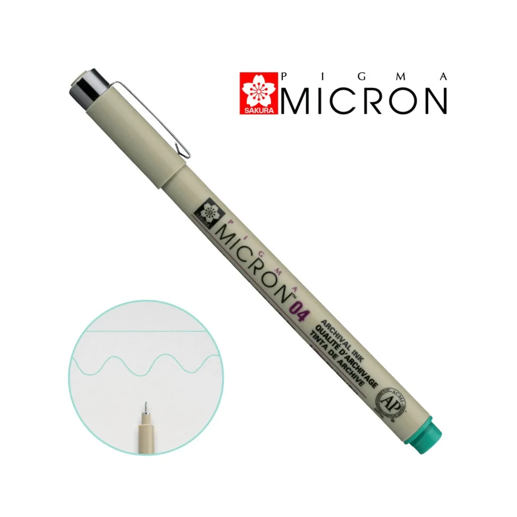  Sakura Pigma Micron (0.4) 0,4 мм Зеленый (084511342118)