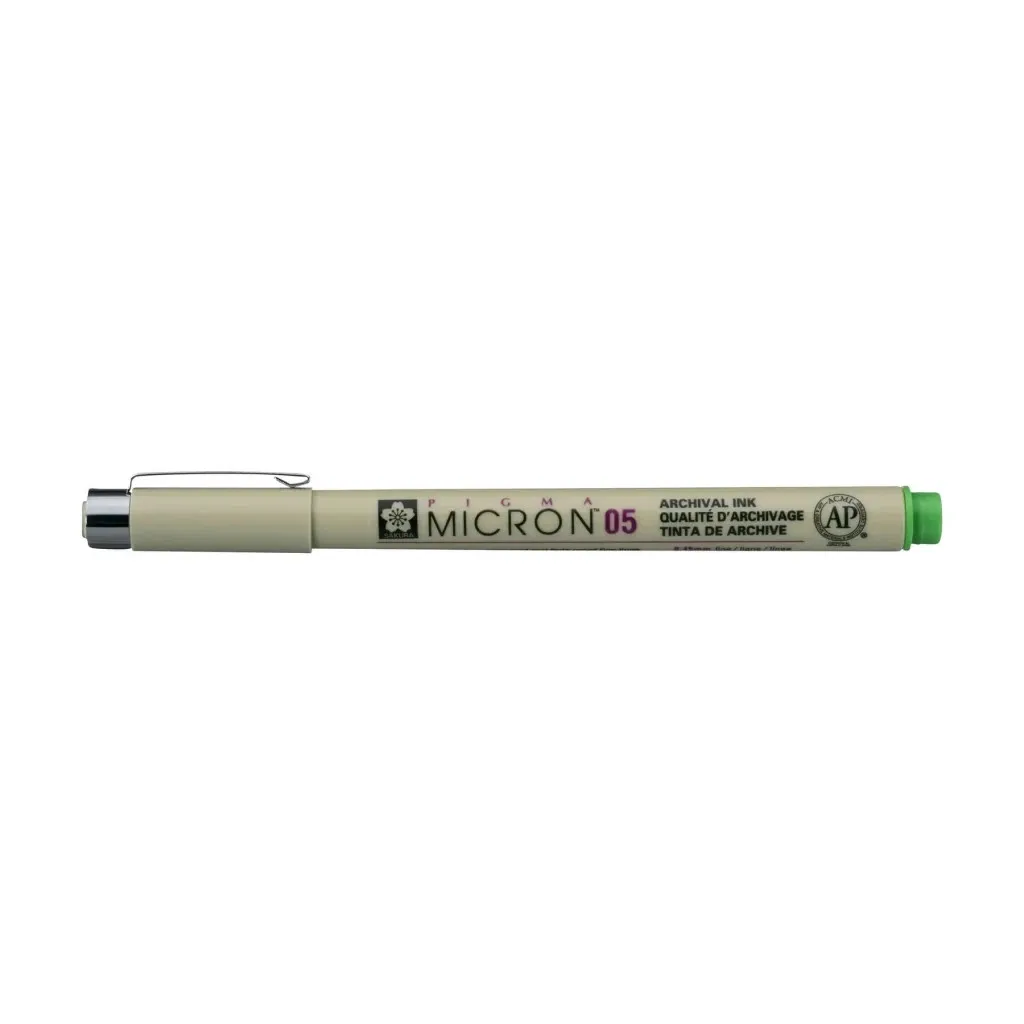 Лайнер Sakura Pigma Micron (0.5) 0,45 мм Світло-зелений (084511377462)