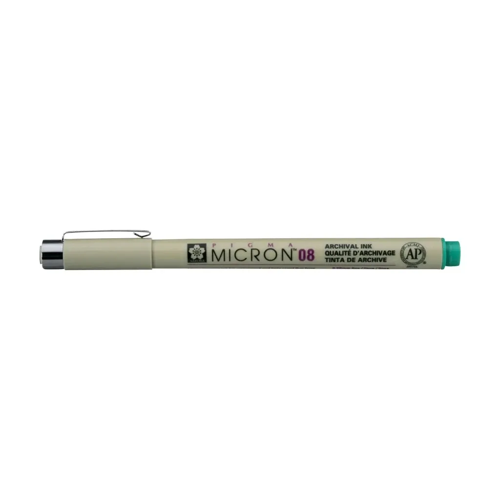  Sakura Pigma Micron (0.8) 0,5 мм Зеленый (084511318359)