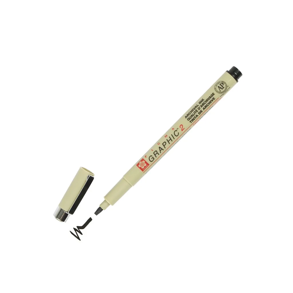 Лайнер Sakura маркер PIGMA GRAPHIC 2мм, Чорний (084511366190)