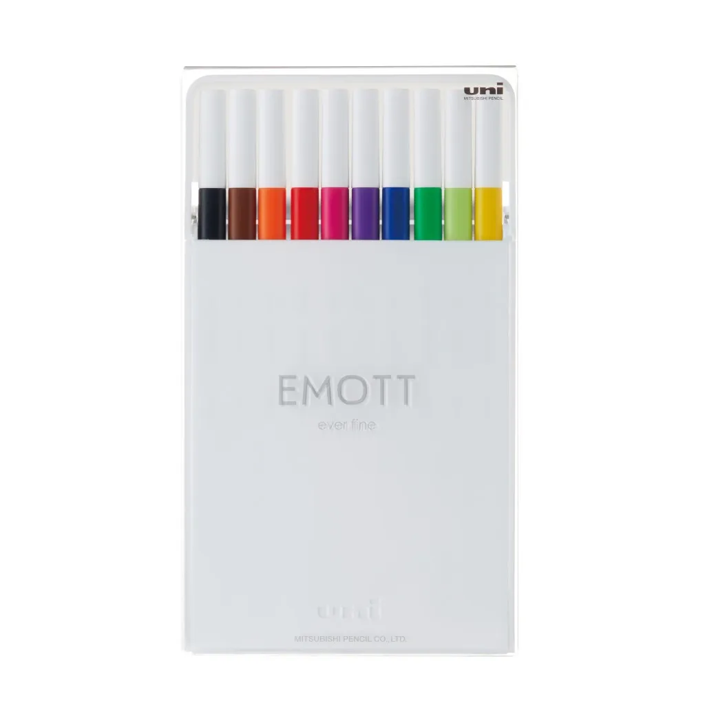  UNI набор Emott Standard Color 0.4 мм 0.4 мм 10 цветов (PEM-SY/10C.01SC)