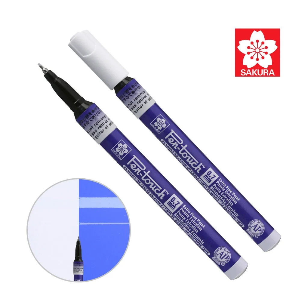 Маркер Sakura Pen-Touch Блакитний, ультрафіолетовий, тонкий (EXTRA FINE) 0.7мм (084511322691)