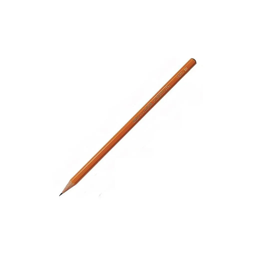 Олівець графітний Koh-i-Noor 2H без резинки корпус Жовтий (1570.2H)