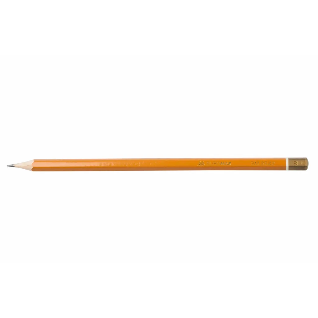 Олівець графітний Buromax Professional B без резинки Жовтий (BM.8542-12)