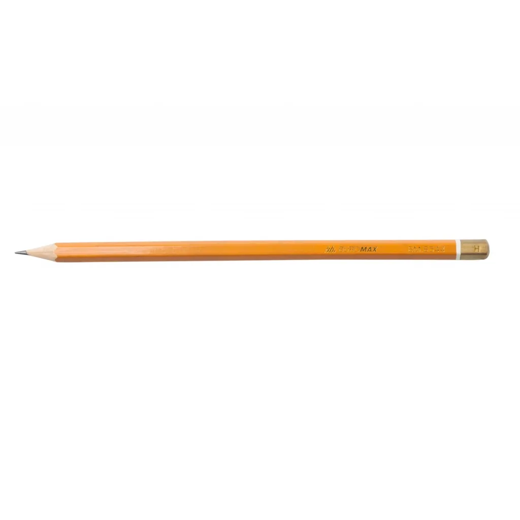 Олівець графітний Buromax Professional H без резинки Жовтий (BM.8544-12)
