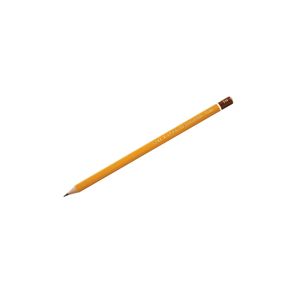 Олівець графітний Koh-i-Noor 7H без резинки корпус Жовтий (1500.7H)