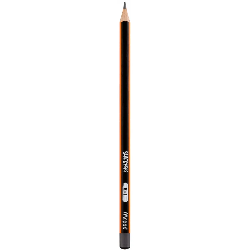 Олівець графітний Maped BLACK PEPS, B, без гумки (MP.850024)